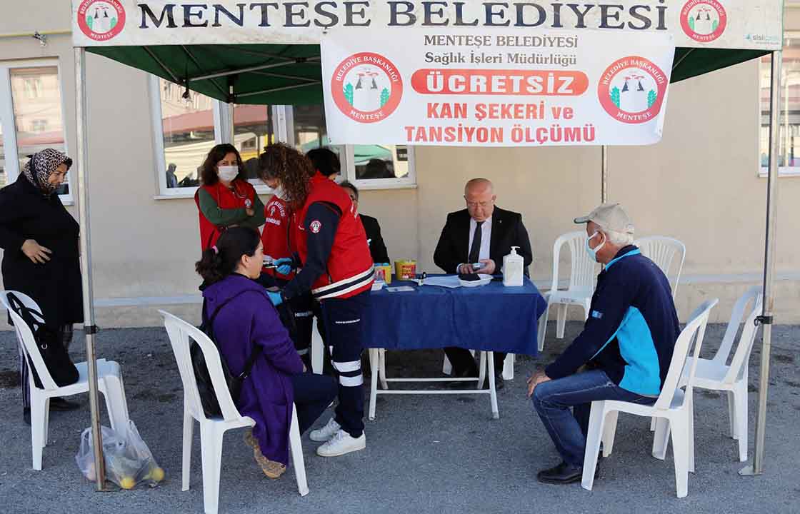 Menteşe Belediyesi’nden Ücretsiz Şeker Ölçümü