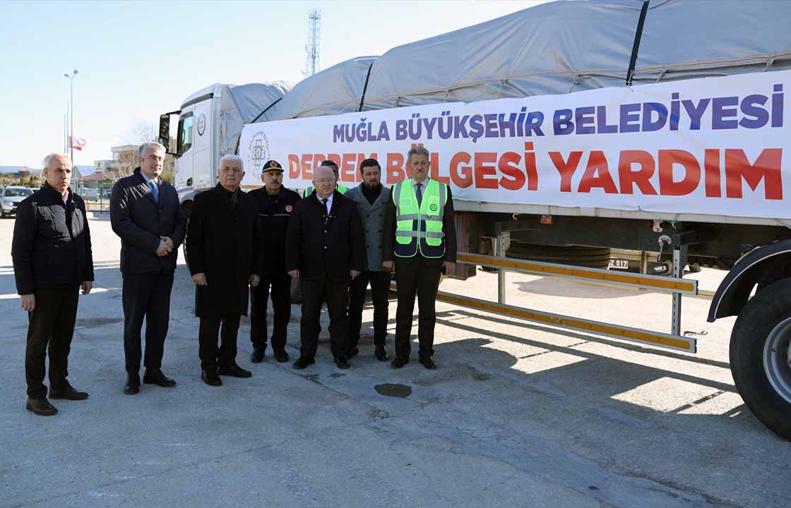 YARDIM EKİPLERİ MENTEŞE’DEN YOLA ÇIKTI