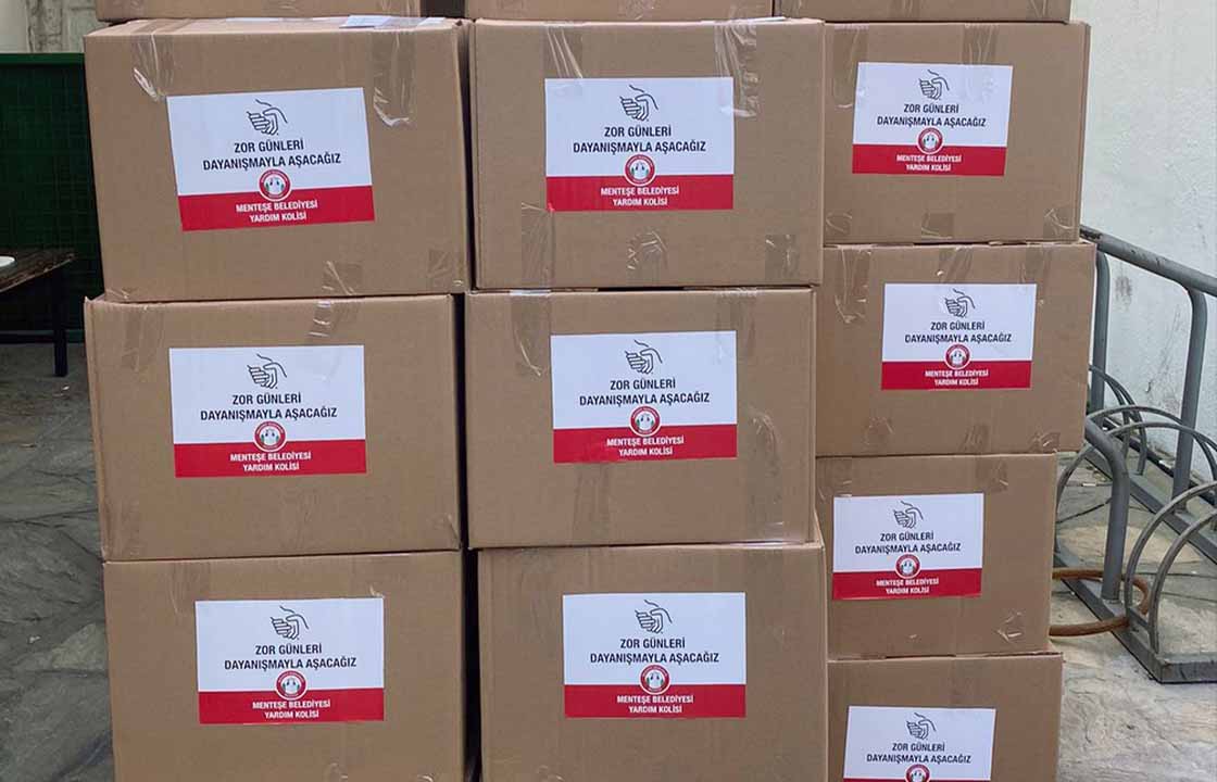 MENTEŞE’DEN AFET BÖLGESİNE YARDIM KOLİLERİ YOLA ÇIKTI