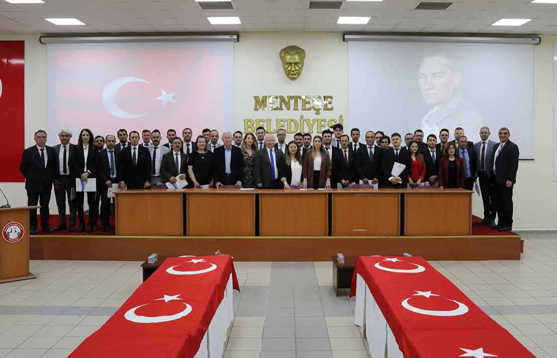 32 PERSONEL YEMİN EDEREK DEVLET MEMURU OLDU