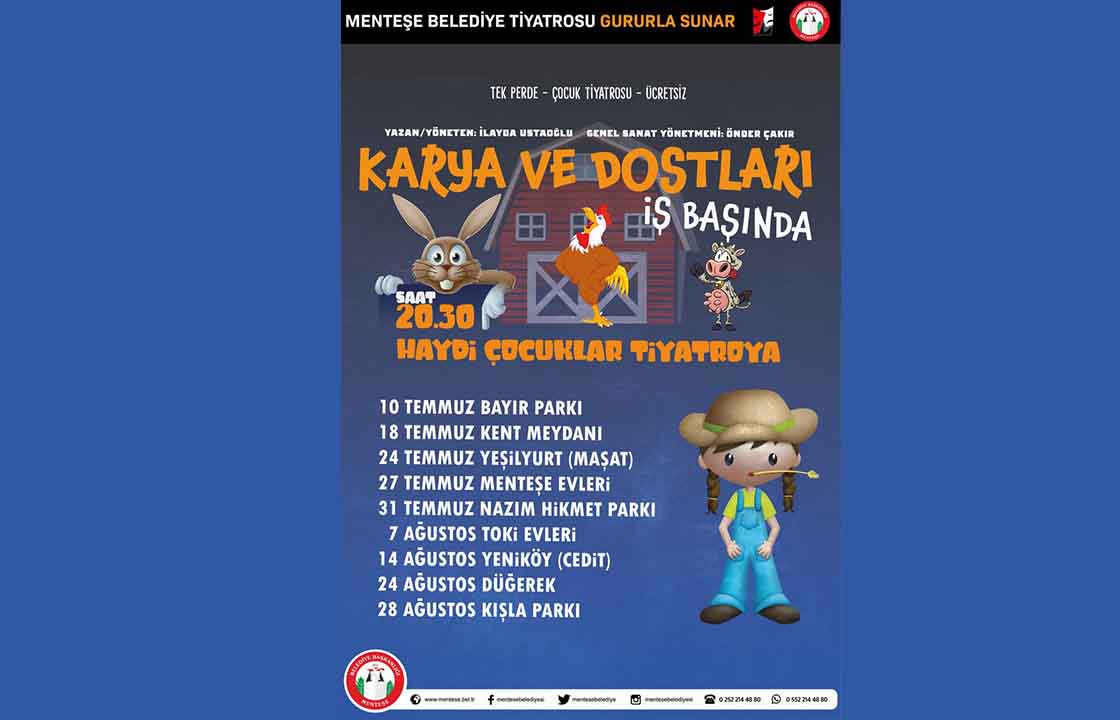 MENTEŞE BELEDİYE TİYATROSU YAZ OYUNLARINA BAŞLIYOR