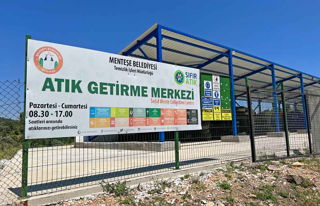 MENTEŞE ATIK TOPLAMA MERKEZİ’NDE 1 YILDA 10 BİN 964 TON ATIK TOPLANDI
