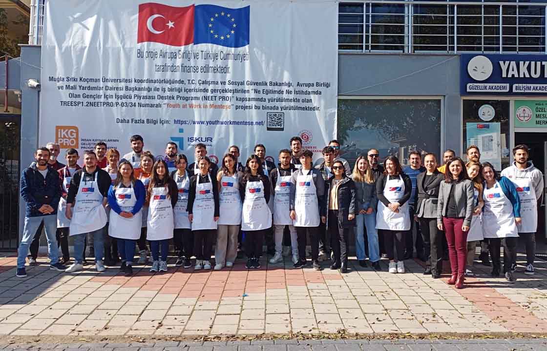 “MENTEŞE’DE GENÇLER İŞTE” PROJESİNDE MESLEKİ VE İŞBAŞI EĞİTİMLERİ TAMAMLANDI