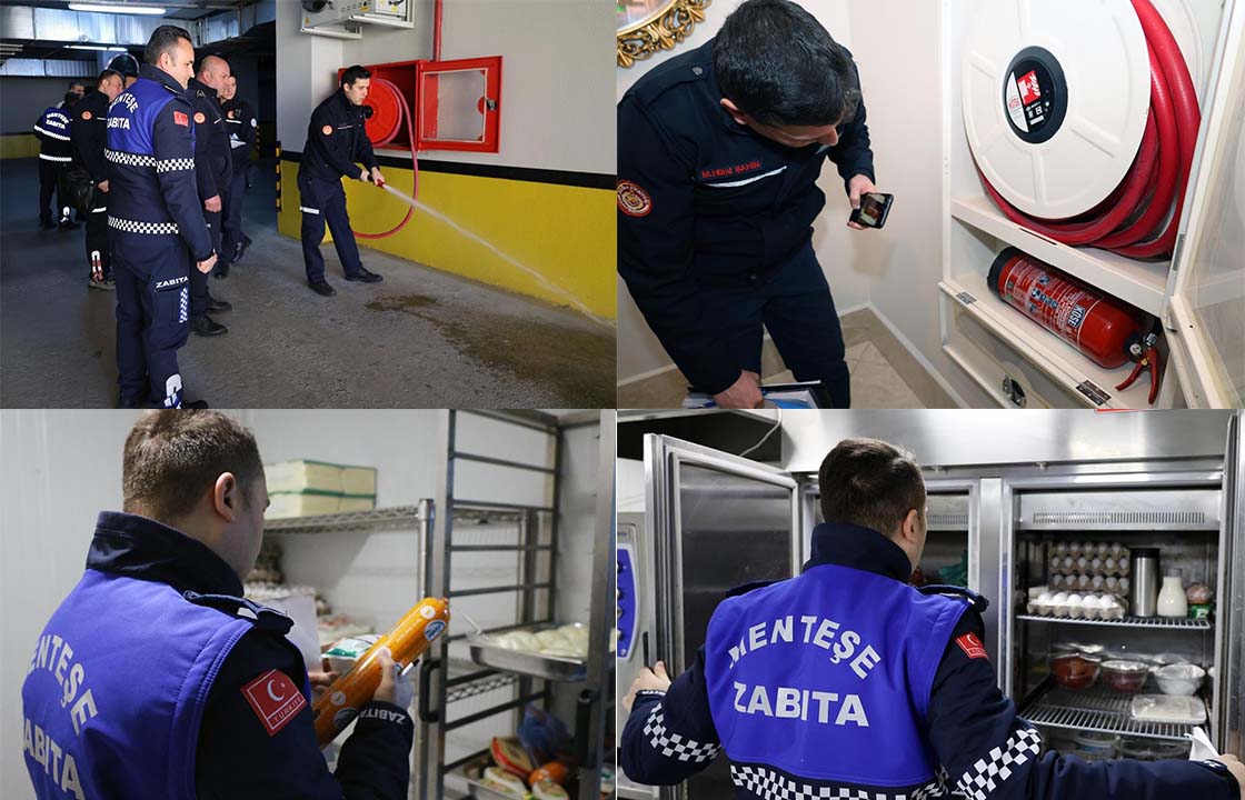 Menteşe’de yangın ve gıda denetimleri devam ediyor