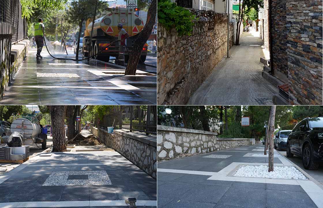 Menteşe’de Yollar ve Kaldırımlar Yenileniyor